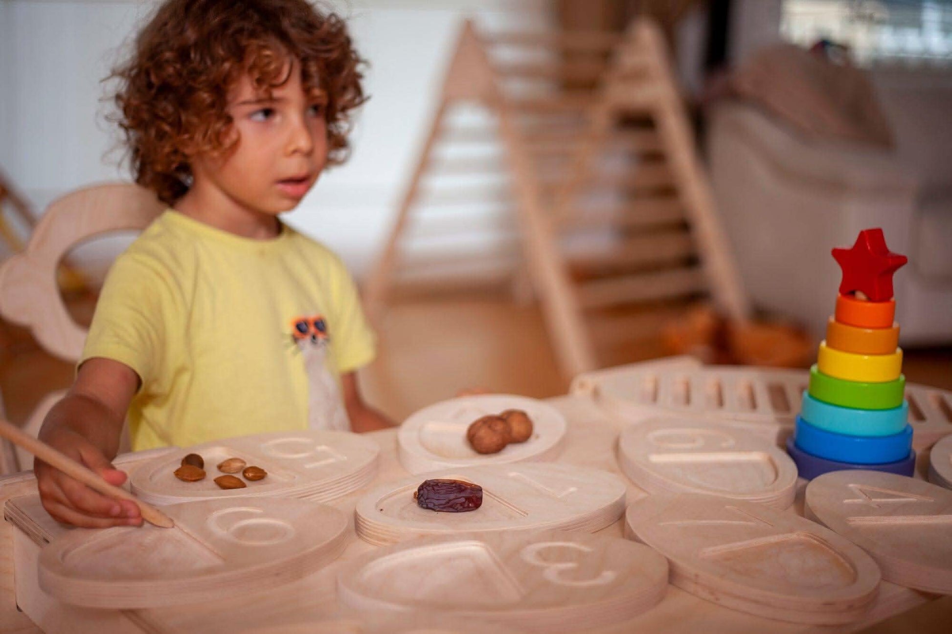 Wooden Tracing Board for Toddlers-3