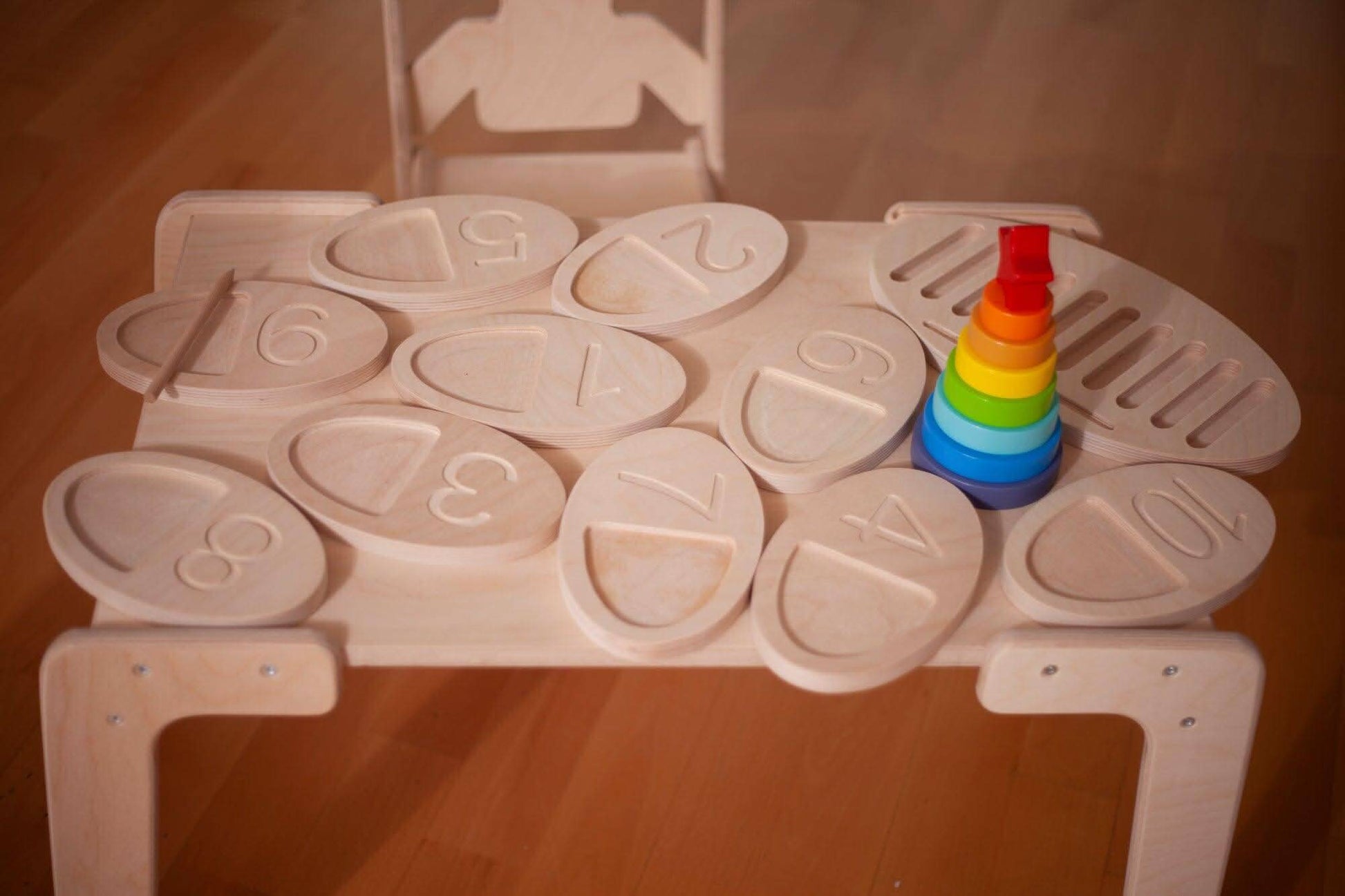 Wooden Tracing Board for Toddlers-4